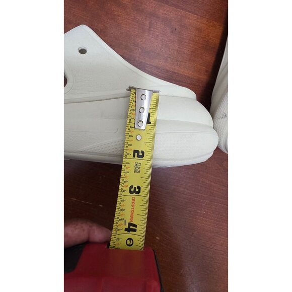 Crocs Women's Ivory Double-Strap Slide Wedge Sandals Size 7 Lightweight - Picture 11 of 11